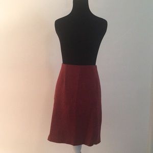 ✅ SOLD Herring Bone Stretch Pencil Skirt Red & Black